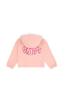 Kız Çocuk Pudra Kapüşonlu Sweatshirt - 50276918033