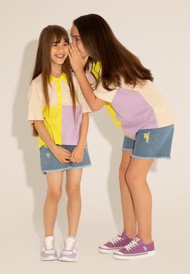 Kız Çocuk Açık Mavi Jean Şort - 50263971016