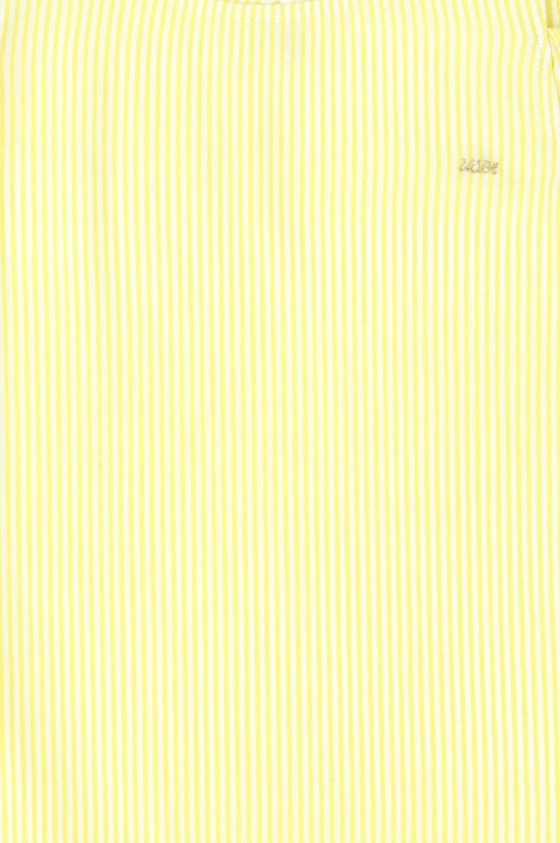 Kız Çocuk Neon Sarı Kolsuz Dokuma Elbise