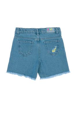 Kız Çocuk Açık Mavi Jean Şort - 50263971016