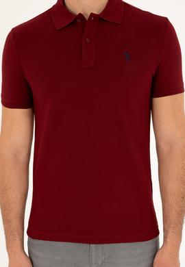 Erkek Bordo Basic Tişört - 50262933245