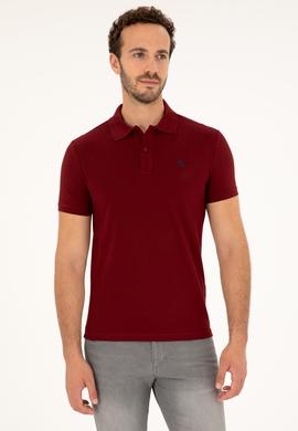 Erkek Bordo Basic Tişört - 50262933245