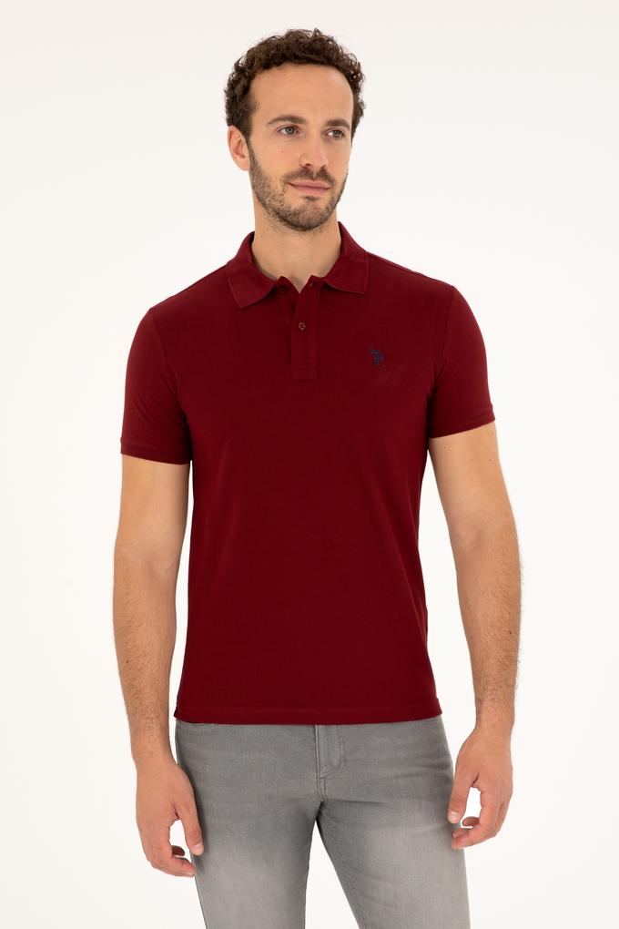 Erkek Bordo Basic Tişört