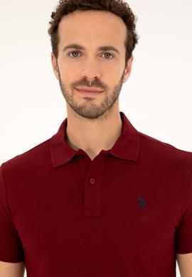 Erkek Bordo Basic Tişört - 50262933245