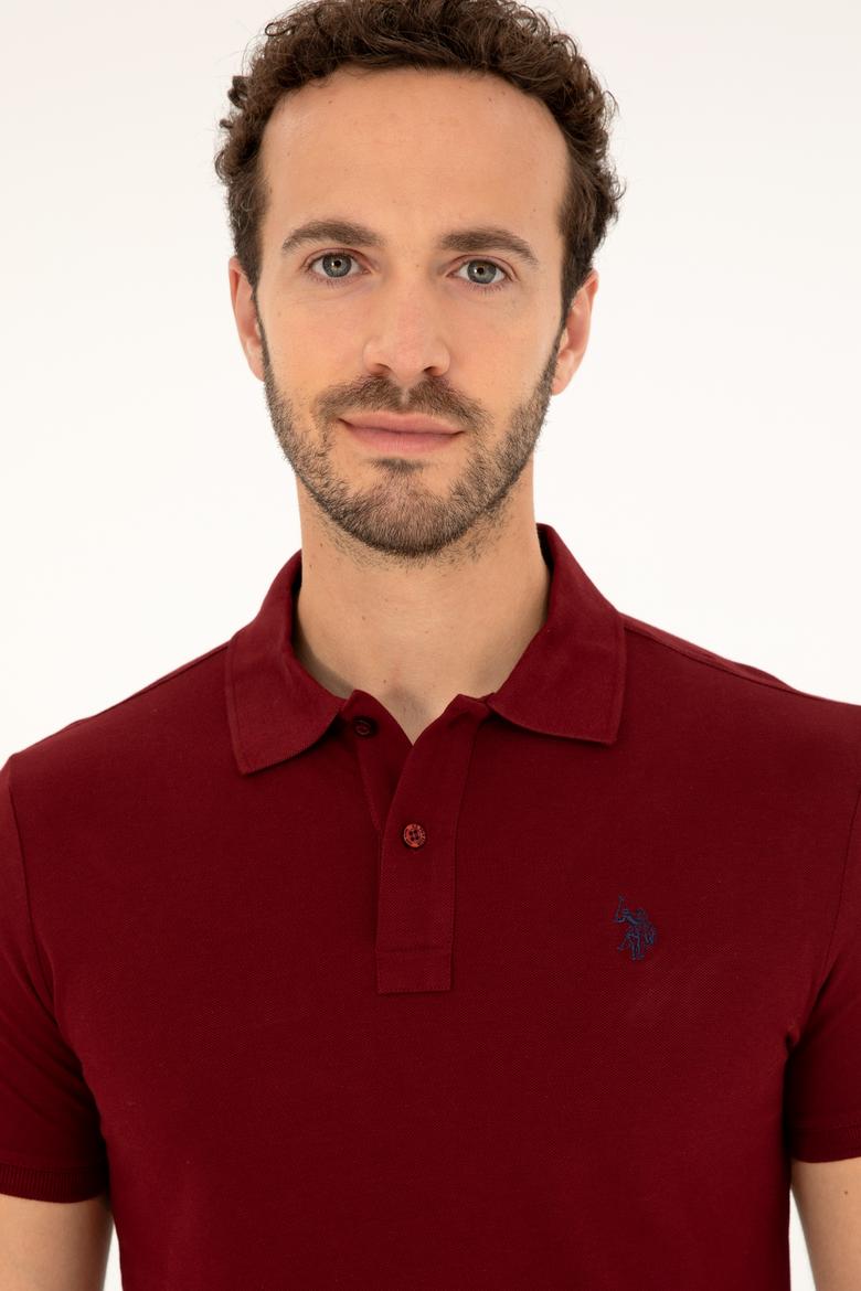 Erkek Bordo Basic Tişört - 50262933245