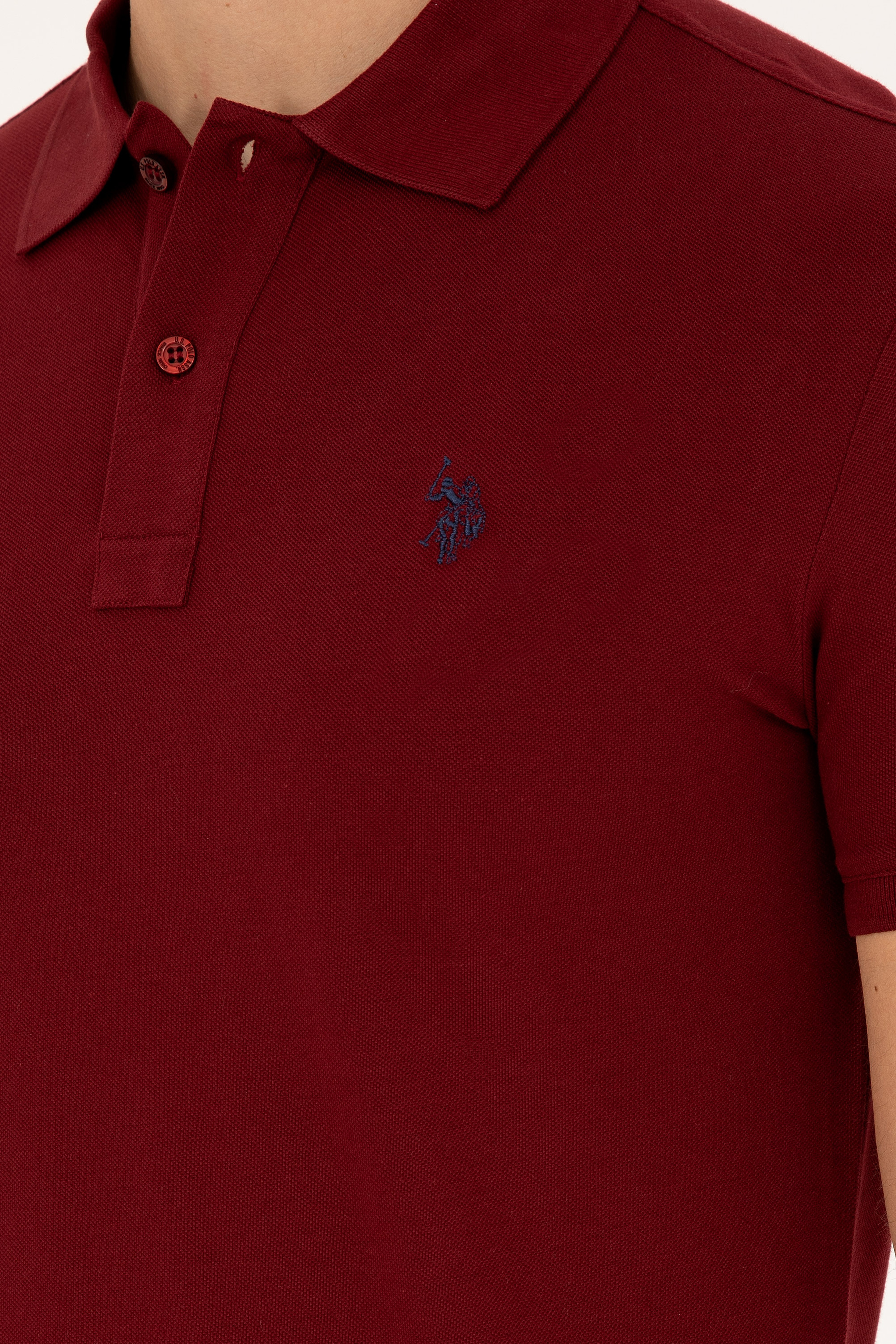 Erkek Bordo Basic Tişört