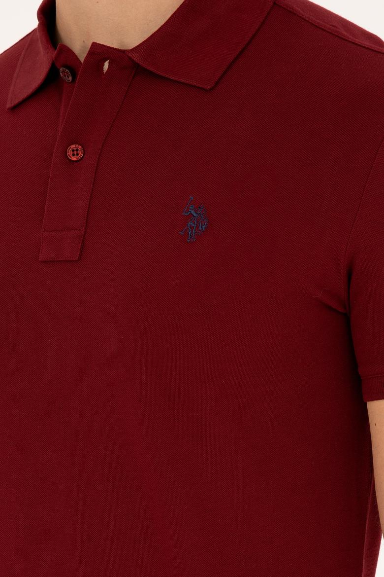 Erkek Bordo Basic Tişört - 50262933245