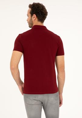Erkek Bordo Basic Tişört - 50262933245