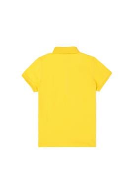 Kız Çocuk Sarı Polo Yaka Basic Tişört - 50288501037