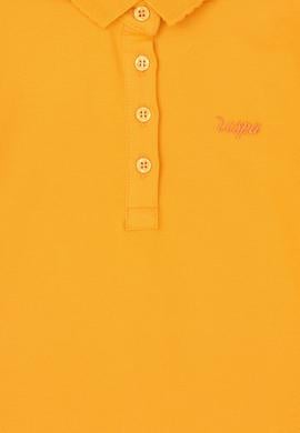 Kız Çocuk Turuncu Polo Yaka Basic Tişört - 50288501050