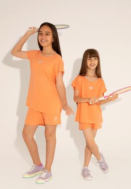 Kız Çocuk Somon Örme Şort - 50288132019