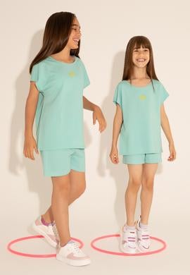 Kız Çocuk Mint Örme Şort - 50288132029