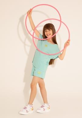 Kız Çocuk Mint Örme Şort - 50288132029