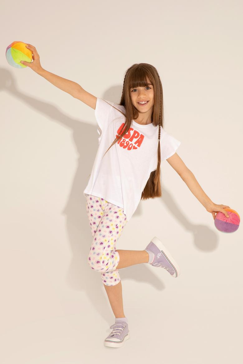 Kız Çocuk Beyaz Tayt