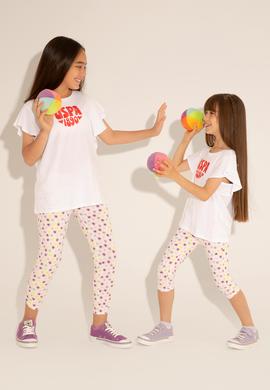 Kız Çocuk Beyaz Tayt - 50288439010