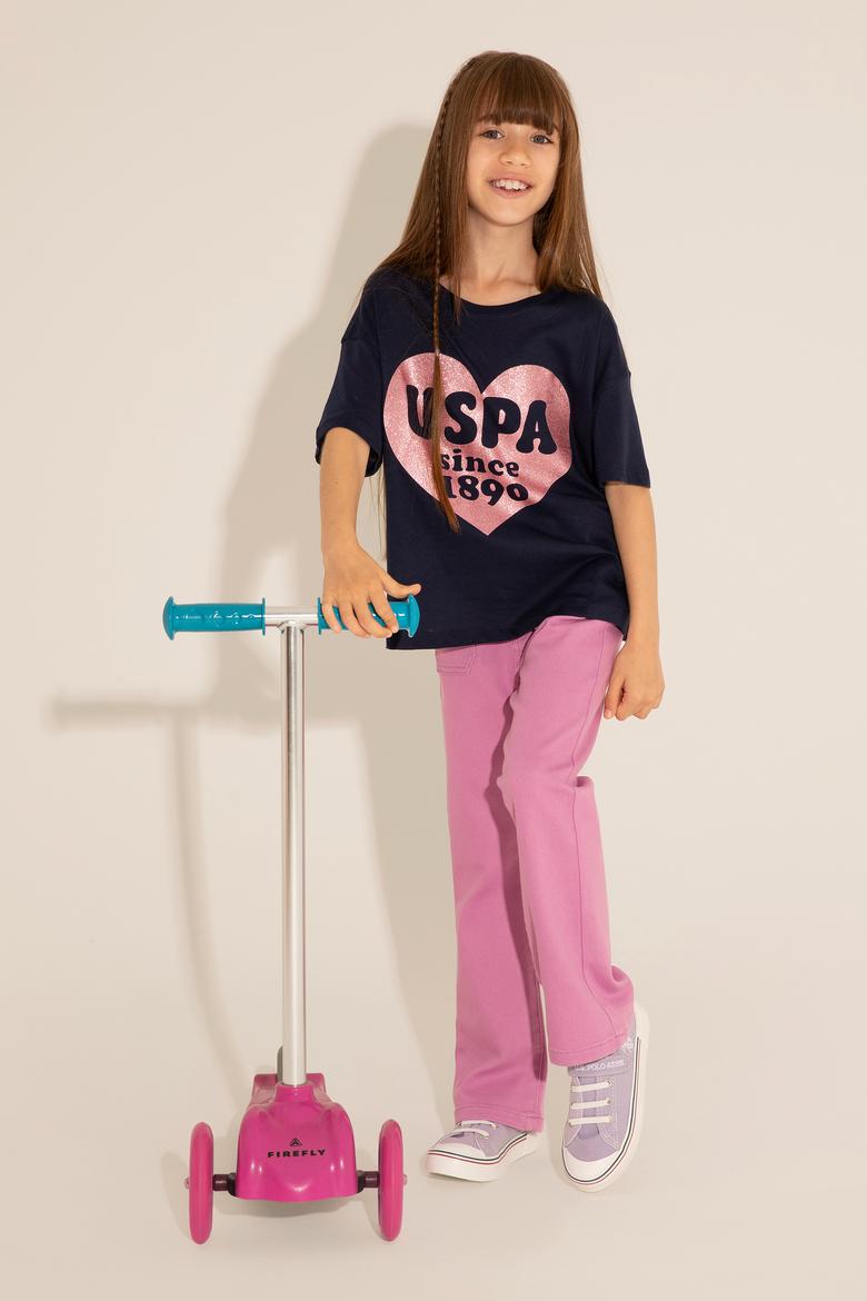 Kız Çocuk Pembe Jean Pantolon - 50283891004