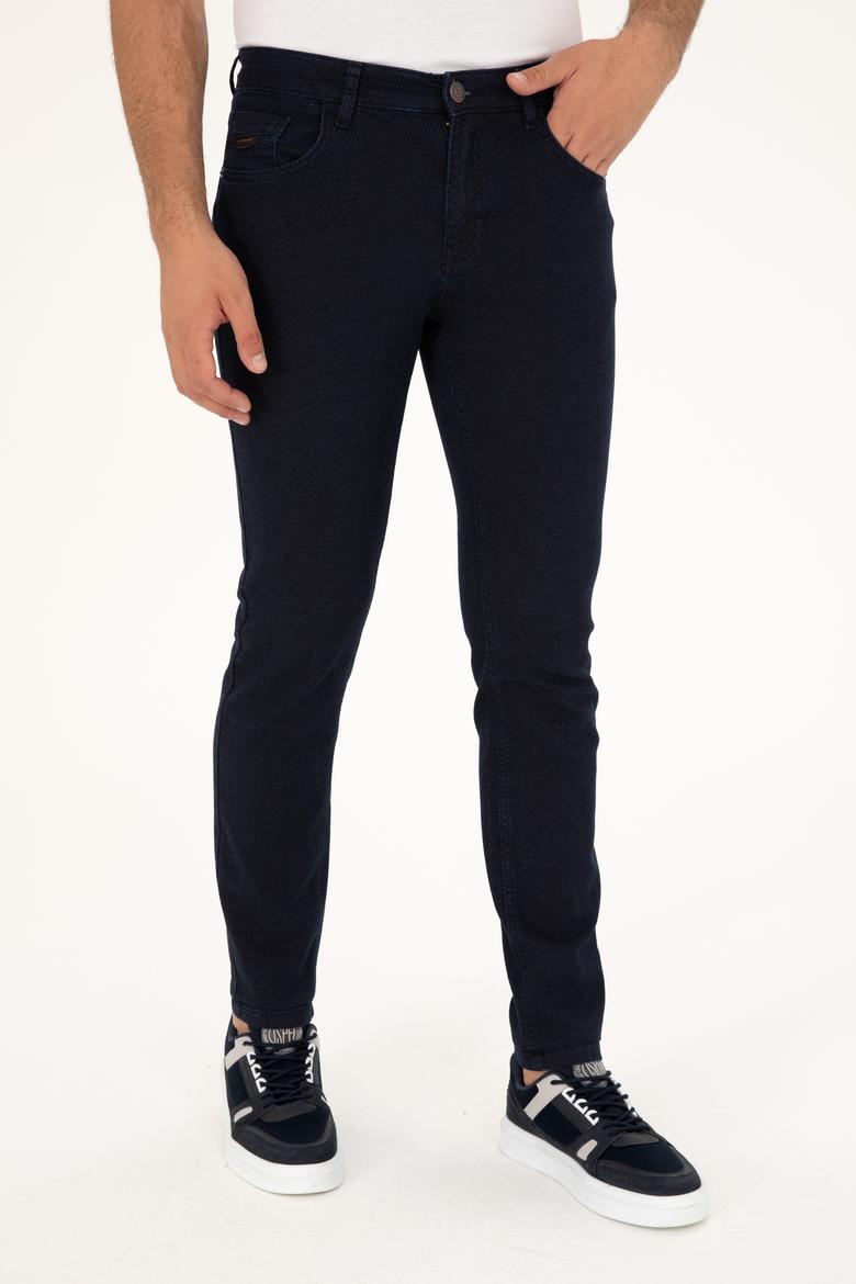 Erkek Koyu Mavi Jean Pantolon - 50288401110
