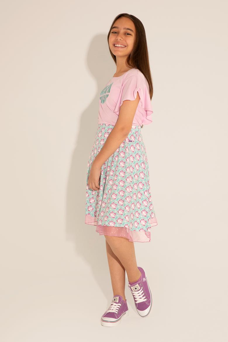 Kız Çocuk Mint Örme Etek - 50284912020