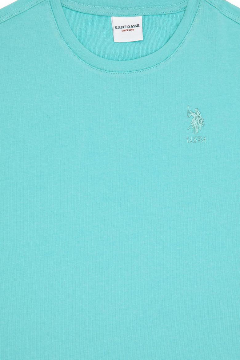 Kız Çocuk Mint Bisiklet Yaka Tişört - 50288124022