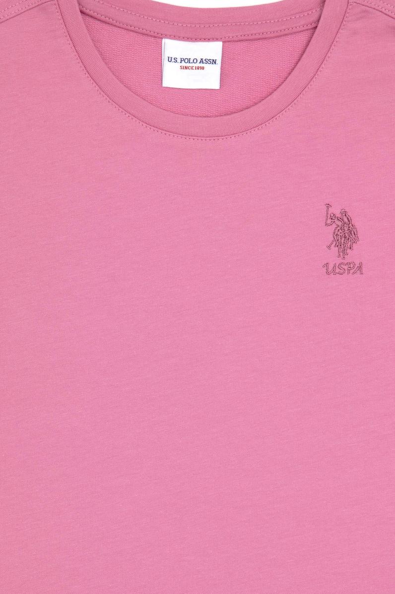 Kız Çocuk Menekşe Bisiklet Yaka Tişört