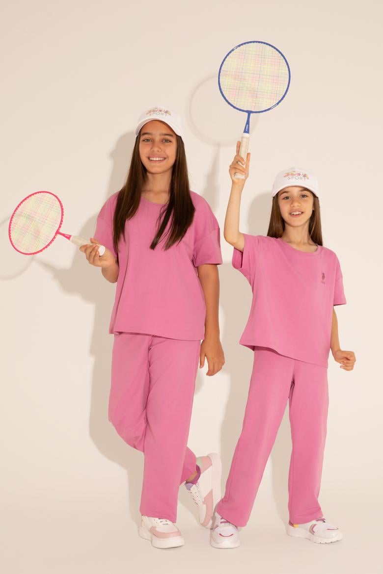 Kız Çocuk Menekşe Eşofman Altı