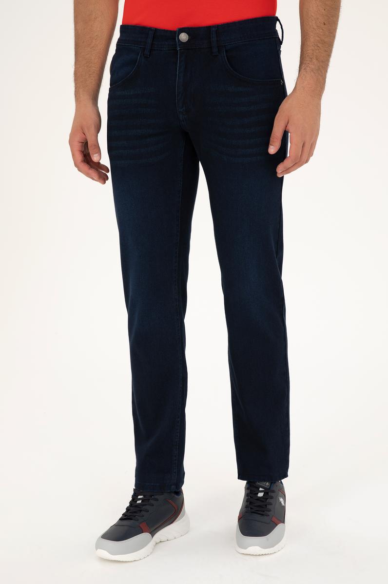 Erkek Koyu Mavi Jean Pantolon