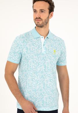 Erkek Regular Fit Polo Yaka Mint Tişört - 50281959021