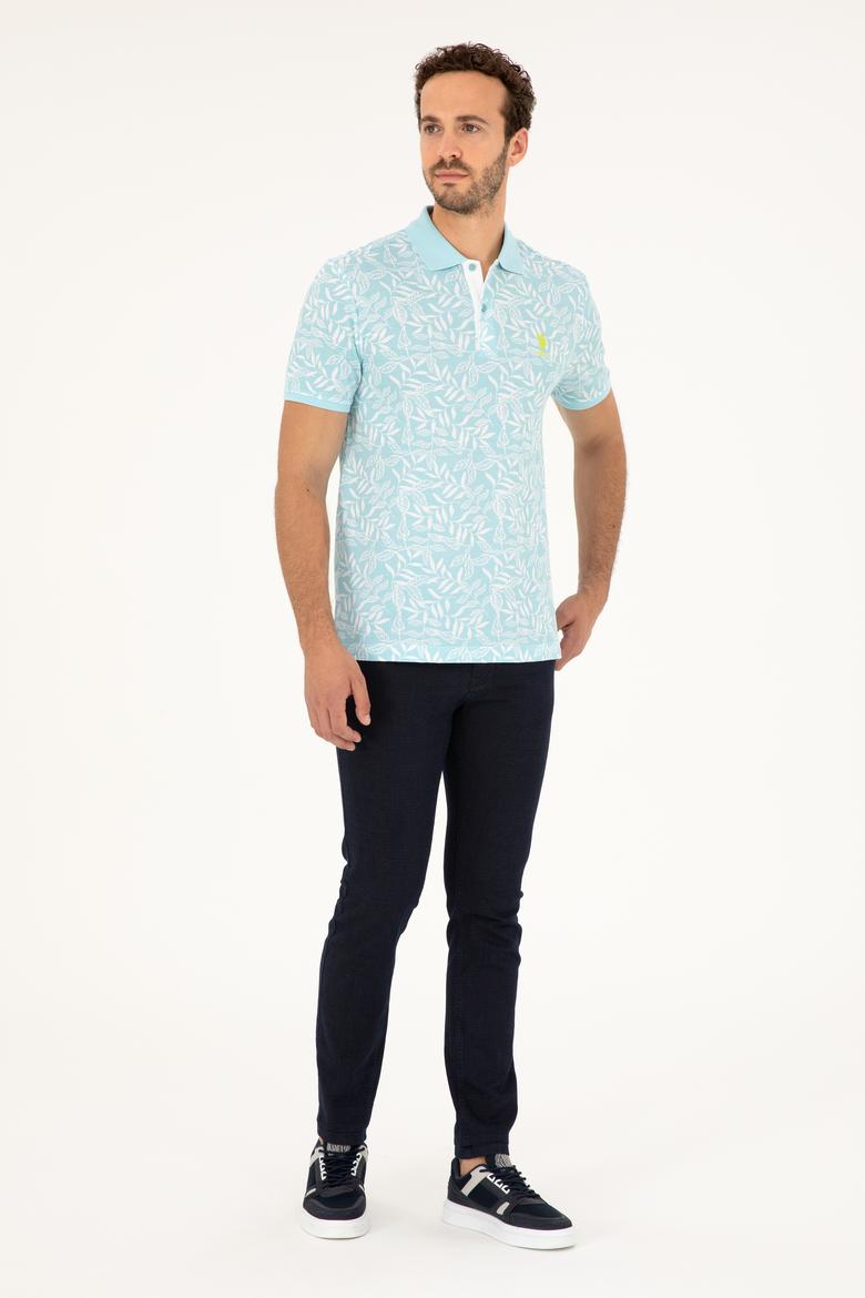 Erkek Regular Fit Polo Yaka Mint Tişört - 50281959021