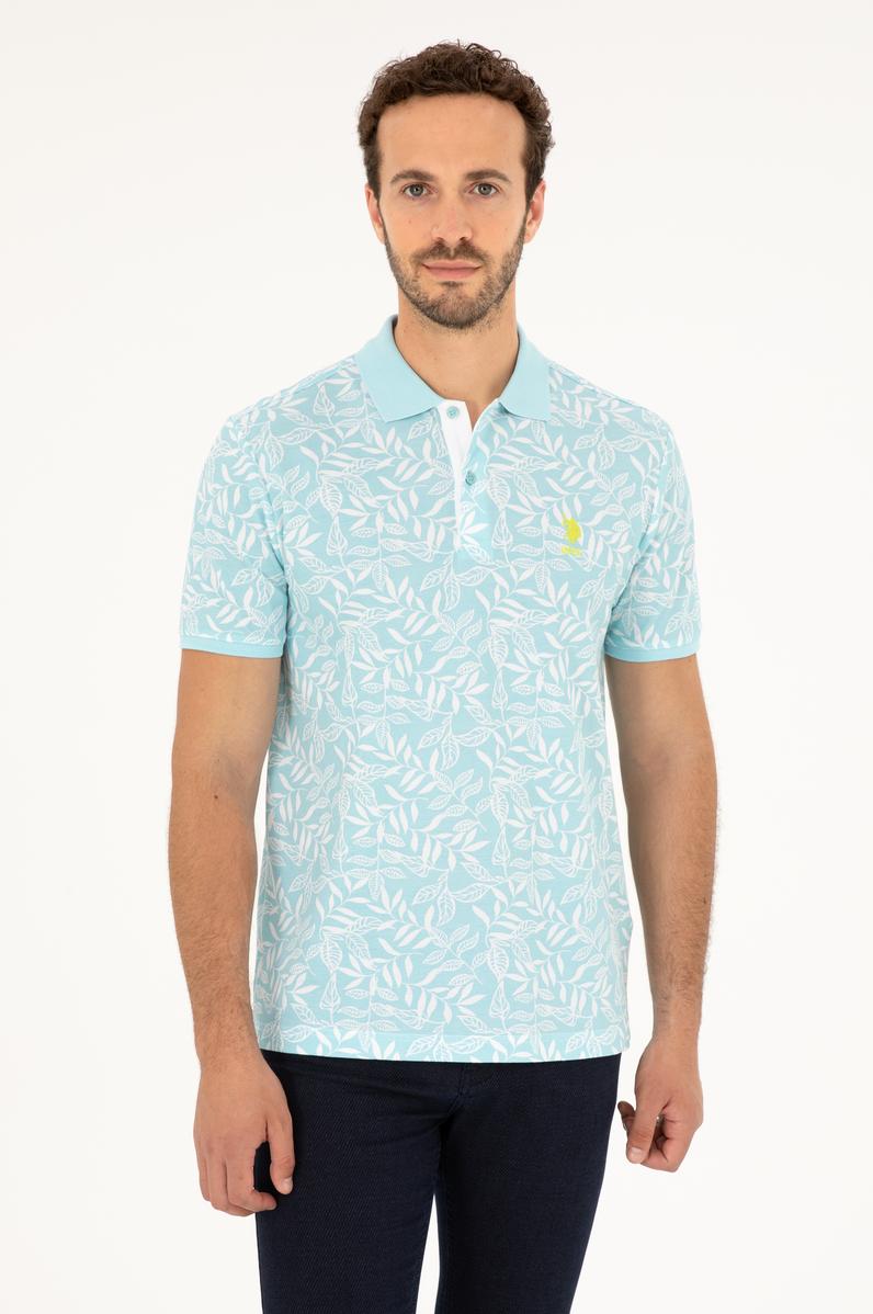 Erkek Regular Fit Polo Yaka Mint Tişört