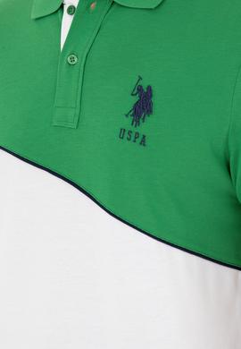 Erkek Regular Fit Polo Yaka Yeşil Tişört - 50281946011