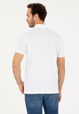 Erkek Regular Fit Polo Yaka Beyaz Tişört - 50281954001