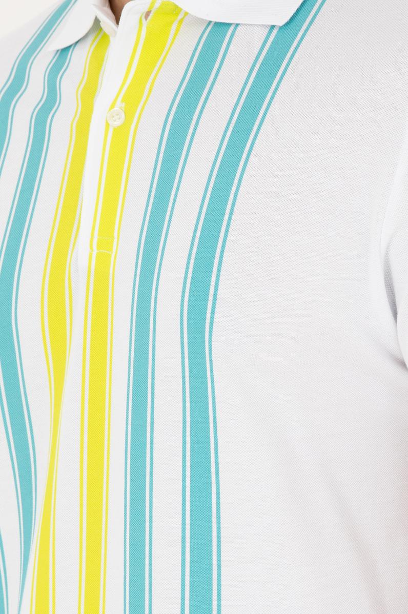 Erkek Regular Fit Polo Yaka Beyaz Tişört