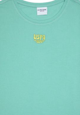 Kız Çocuk Mint Bisiklet Yaka Tişört - 50288133029