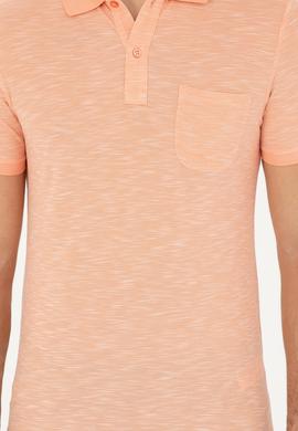 Erkek Slim Fit Polo Yaka Somon Tişört - 50279560117