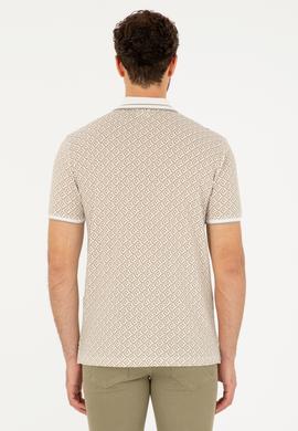 Erkek Regular Fit Polo Yaka Açık Haki Tişört - 50281510029