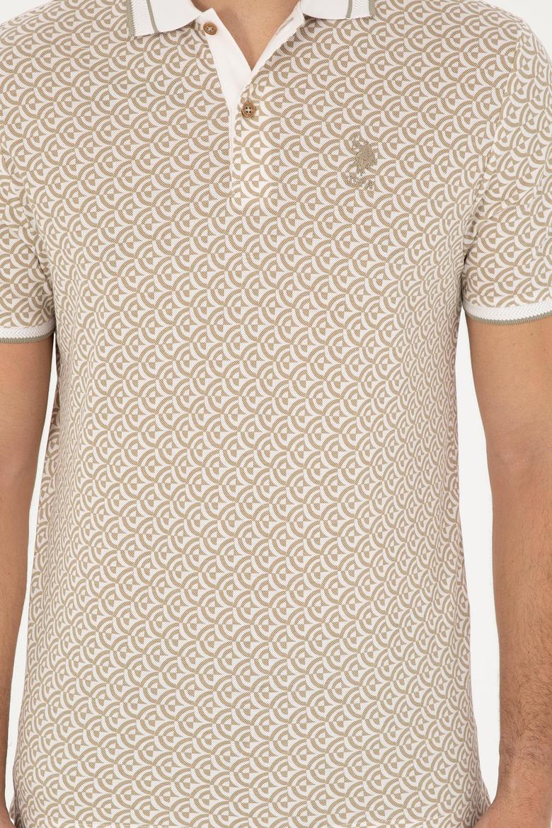 Erkek Regular Fit Polo Yaka Açık Haki Tişört - 50281510029