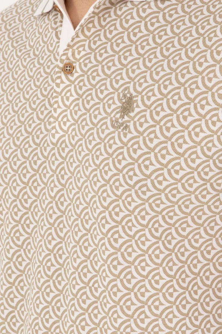 Erkek Regular Fit Polo Yaka Açık Haki Tişört - 50281510029