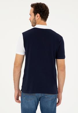 Erkek Regular Fit Polo Yaka Lacivert Tişört - 50281521028