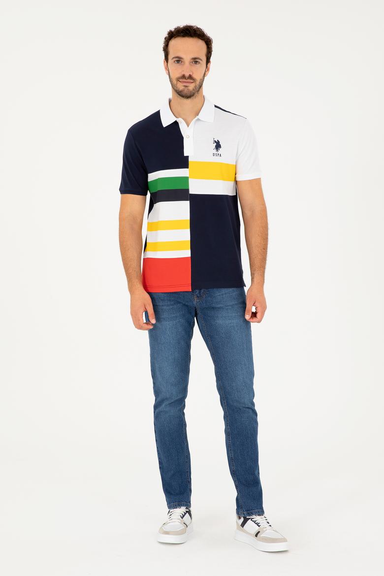 Erkek Regular Fit Polo Yaka Lacivert Tişört - 50281521028
