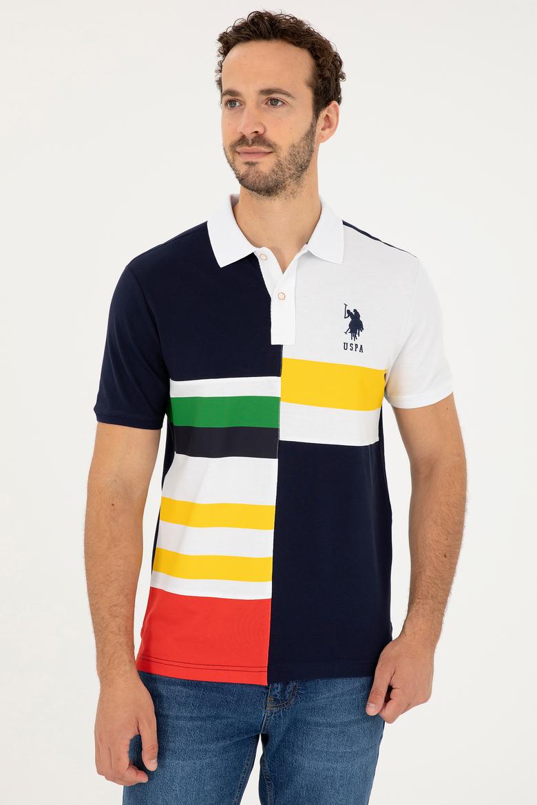 Erkek Regular Fit Polo Yaka Lacivert Tişört - 50281521028