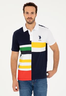 Erkek Regular Fit Polo Yaka Lacivert Tişört - 50281521028