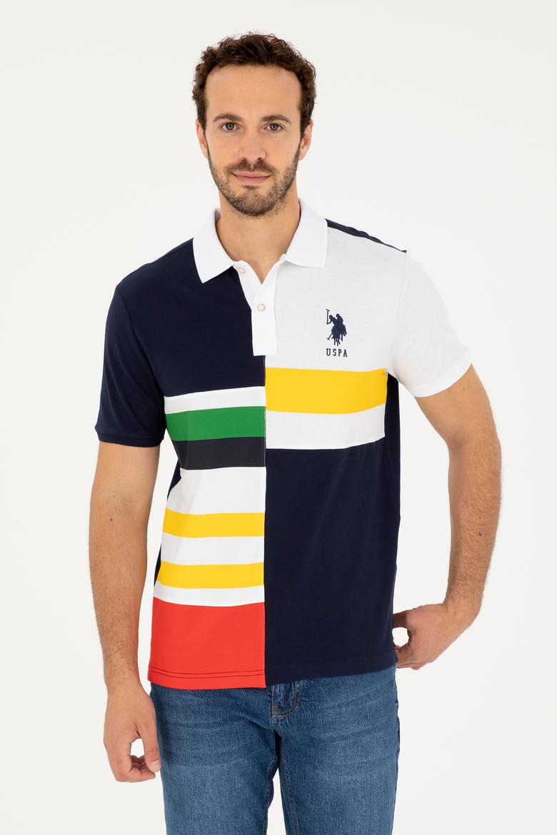 Erkek Regular Fit Polo Yaka Lacivert Tişört