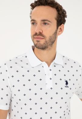 Erkek Regular Fit Polo Yaka Beyaz Tişört - 50281941031