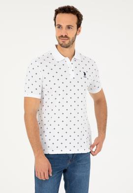 Erkek Regular Fit Polo Yaka Beyaz Tişört - 50281941031