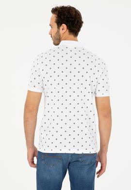 Erkek Regular Fit Polo Yaka Beyaz Tişört - 50281941031