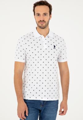 Erkek Regular Fit Polo Yaka Beyaz Tişört - 50281941031