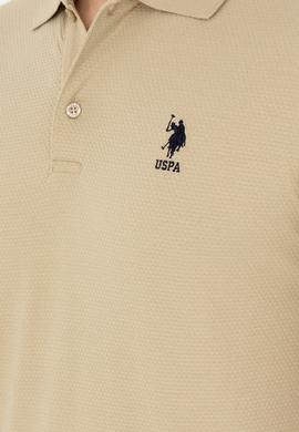 Erkek Regular Fit Polo Yaka Açık Haki Tişört - 50282235026