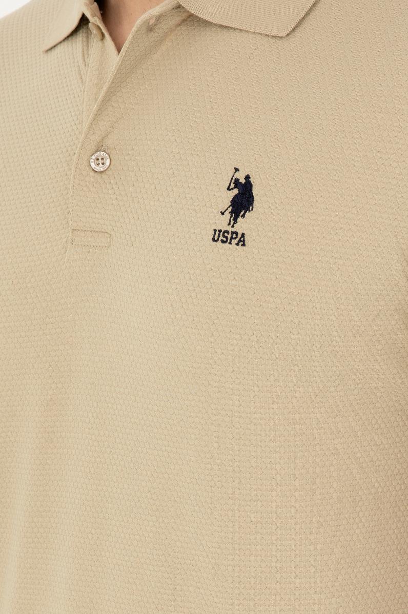 Erkek Regular Fit Polo Yaka Açık Haki Tişört