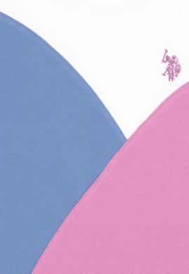 Kız Çocuk Menekşe Bisiklet Yaka Tişört - 50288441008