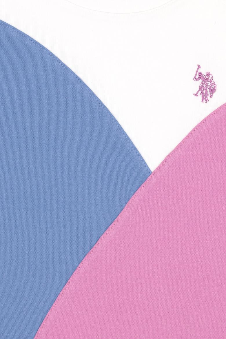 Kız Çocuk Menekşe Bisiklet Yaka Tişört - 50288441008